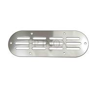 Grille Aération Ovale inox 170 x 59 mm