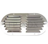 Grille Aération Ovale inox 233 x 118 mm