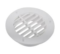 Grille aération plastique Ø110 mm blanc
