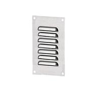 Grille aération rectangle 70x140mm 18cm2 - Acier galvanisé + anti-insecte - Winflex