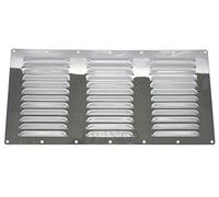 Grille Aération Rectangulaire 358 x 184 mm inox A2