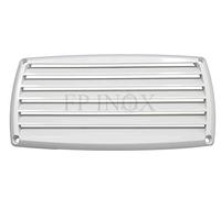 Grille Aération Rectangulaire en Plastique 201 x 101 mm Blanche