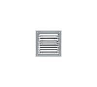 Lacor Grille d'aération métallique persienne aluminium anodisé avec moustiquaire 150x150 mm