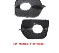 Grille anti-brouillard conducteur passager pour BMW X6 E71 | Protège les phares antibrouillard des débris, améliore l'esthétique du pare-chocs avant, pour un design élégant avec une