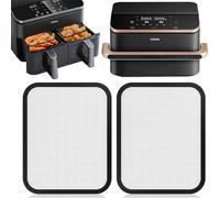 Grille Anti Projection compatible avec COSORI Air Fryer 8,5 L/Dual Blaze TwinFry 10 L, Couvercle Anti Projection Adaptable à la cloison, Réutilisable pour Friteuse à Air Chaud, Protecta Efficace
