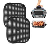 Grille Anti Projection en Silicone Réutilisable pour Ninja CRISPi Friteuse à Air FN101EUSG, Air Fryer Accessoires pour Friteuse à Air Ninja FN101EU (Gris)