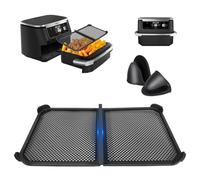 Grille Anti Projection pour Air Fryer Ninja 10,4 L AF500EU,Grille Anti Projection Air Fryer Ninja,Efficacement les éclaboussures de Graisse, Comprend une Paire de Gants de Cuisine en Silicone