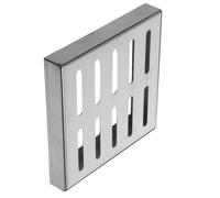 Grille Argenté Inoxydable de 12x12 Drainage Acier Extérieure