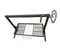 Grille Argentine relevable style Santa Maria | Set de 3 grilles en fer | Module pour brochettes | #TallerDelBBQ