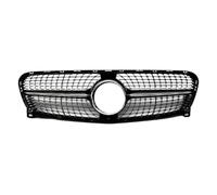 Grille Avant ABS Résistante Pour Benz Pour GLA Calandre De Pare-chocs | Kit de corps de grille de masque de gril de Style diamant GT, accessoires de réglage en maille(14-16 Diamond Black)