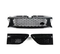 Grille Avant Calandre De Pare-choc Avant Voiture Couvercle Ventilation Latéral Pour Land Pour Rover Pour Range Pour Sport 2010-2013 L320 Calandre Voiture(Bright black)