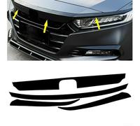 Grille avant chromée en vinyle avec design prédécoupé pour Honda Accord Sedan 2018, 2019, 2020, matériau de résistance industrielle de 3 mm pour application des deux côtés