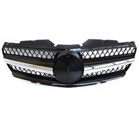 Grille avant de voiture R230 Grille de pare-chocs avant noire haute brillance Remplacement pour Mercedes SL Class Roadster R230 2003-2006 SL300 SL350 SL Grille avant (couleur : noir)