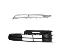 Grille Avant Pare Chocs Pour Phaeton 2011 2012 2013 Gauche Droite Voiture Pare-chocs Avant Antibrouillard Grilles Antibrouillard Cadre Gril 3D0853665J 3D0853666J Maille Grille(Right with Silver)