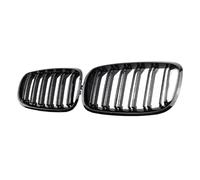 Grille Avant Pour BMW X5 X6 E70 E71 2008-2013 Calandre Radiateur | Brillant Noir Voiture Pare-chocs Rein Grille Avant Grille Double Lamelles Grilles Brillantes
