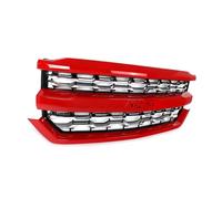 Grille Avant Pour Chevy Pour Silverado 1500 2016-2018 Ensemble Calandre Supérieure Pare-chocs Avant Grilles Radiateur Grillagé Chromé Rouge