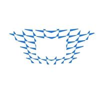 Grille Avant Pour Hyundai Pour Elantra 2021 Calandre Radiateur | Autocollant De Couverture Calandre Ventilation Pour Pare-chocs Avant, Bande Garniture Décorative, Produits Automobile(Bleu)