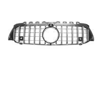 Grille Avant Pour Mercedes Pour Benz Pour W177 A180 A200 A220 A250 A35 Pour AMG 2019-2022 Calandre Noir Pare-chocs Avant Course Grille De Calandre(G-Silver A)