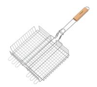 Grille avec poignée en bois, grille double en acier, pièce de rechange