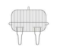 Grille Barbecue Somagic INOX 45x29 cm - Poignées repliables et Surface Brillante