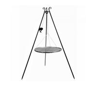 Grille barbecue suspendue sur trépied, treuil inclus, acier, CookKing, 11373