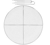 Grille BBQ pour brasero en fer galvanisé 60 cm