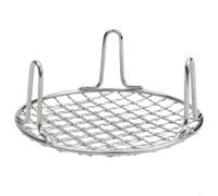 Grille BBQ Ronde Acier 25cm Pieds Stables Grille BBQ Ronde Acier