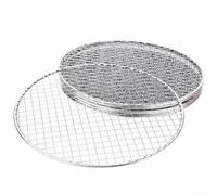 Grille BBQ Ronde en Fer 25cm 5pcs Résistante Chaleur(28CM)