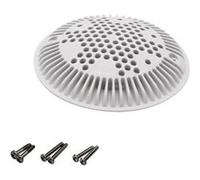 Hayward - Grille bonde de Fond Ronde bombée avec vis pour Piscine - Diam 19,5 cm - Blanc - WGX1048E