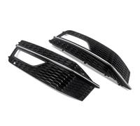 Grille Brillant Noir Double Calandre Sport Pour A4 S4 B8.5 S-Line 2012 2013 2014 2015 RS4 Grille Inférieure De Pare-chocs Avant En Nid D'abeille(Honeycomb A-Chrome)