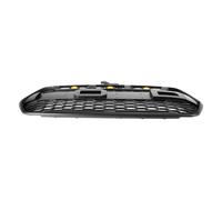 Grille Brillant Noir Double Calandre Sport Pour Ford Transit Custom Trail Avec 3 LED 2018-2023 Grille De Calandre Centrale En Nid D'abeille