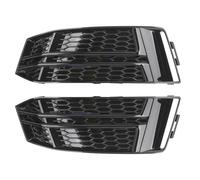Grille Brouillard Voiture Compatible Avec 2016 2017 2018 A4 B9 Grille Phare Antibrouillard Pare-chocs Avant Inférieur Nid D'abeille Maille Gauche Droite Ensemble Couverture Calandre