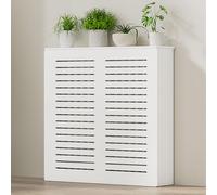 Grille Cache Radiateur Bois Maison De Chauffage En Mdf Couvre Étagère De Radiateur Sans Percage Dissimuler Les Tuyaux Apparents Dans La Chambre Ou Le Salon Bureau.(60x60x25 cm)