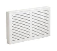 Grille Cache Radiateur, Etagere Radiateur En PVC Imperméable Assemblage À Tenons Et Mortaises, Coins Arrondis Pour Salle De Bain Et Salon, Installation Sans Perçage(130x90x15cm)