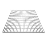 Grille Caillebotis Acier Galvanisé 1000mm x 1000 mm - Min 260gr/m² Maille 32 x 100mm Grillage Revêtement Sol Passerelle Passage Voiture - Capacité 1000KG - Résistant à la Corrosion EN ISO 1461