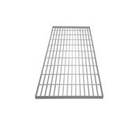 Grille Caillebotis Acier Galvanisé 1000mm x 500 mm - Min 260gr/m² Maille 32 x 100mm Grillage Revêtement Sol Passerelle Passage Voiture - Capacité 500KG - Résistant à la Corrosion EN ISO 1461