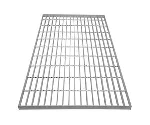 Grille Caillebotis Acier Galvanisé 1000mm x 600 mm - Min 260gr/m² Maille 32 x 100mm Grillage Revêtement Sol Passerelle Passage Voiture - Capacité 600KG - Résistant à la Corrosion EN ISO 1461
