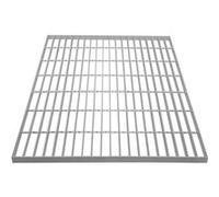 Grille Caillebotis Acier Galvanisé 700mm x 700 mm - Min 260gr/m² Maille 32 x 100mm Grillage Revêtement Sol Passerelle Passage Voiture - Capacité 490KG - Résistant à la Corrosion EN ISO 1461