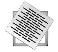Grille Caillebotis avec Cadre en Acier Inoxydable 304, Couvercle Carré pour Fosse Septique, Couvercle de Regard Encastrés, Durable(30x40x3cm/12x16x1in)