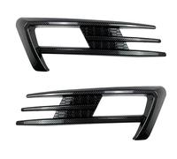 Grille calandre avant 1 paire garniture couverture calandre phare antibrouillard voiture pour VW pour Golf 7 pour MK7 2014-2017 pare-chocs lampe sourcil couteau(Look de carbone)