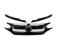 Grille Calandre Avant Calandre Avant De Style Racing Pour Civic 10e Génération 2016-2021 Grille Séparation Supérieure Pour Pare-chocs Et Capot(2021 Type 1)