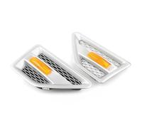 Grille calandre avant Calandre avant maille ventilation latérale voiture 2 pièces pour Land pour Rover pour Freelander 2 LR2 2006-2016(Argent)