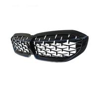 Grille Calandre Avant Calandre De Pare-chocs Avant De Style Diamant, Cadre Noir Et Points Argentés, Pour BMW Série 3 G20 G21 2019 - 2022 Calandre nid d'abeille