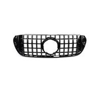 Grille calandre avant Calandre radiateur pare-choc avant voiture calandre course chromée/noire pour Mercedes pour Benz classe X W470 pour BR470 2017 2018 2019(Noir)