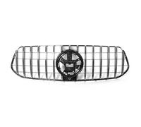 Grille calandre avant Calandre voiture trou caméra carrosserie maille capot supérieur pour Mercedes pour Benz pour classe GLE W167 GT R 2020 2021 2022 2023(Argent)