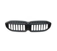 Grille Calandre Avant Compatible Avec BMW Pour G20 G21 2019 2020 2021 2022 GRILLE DE REIN AVANT NOIR BRILLANT GRILLE À BARRE SIMPLE Sans Trou Caméra Style Voiture