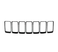 Grille Calandre Avant Lot 7 Calandres Pare-chocs Avant Avec Anneau Inséré Pour Jeep Pour Grand Pour Cherokee (2014-2015)(Le noir)