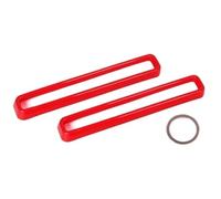 Grille Calandre Avant Lot De 2 Inserts Calandre Avant Pour Dodge Pour Challenger 2015, 2016, 2017, 2018, 2019, 2020, 2021 Et 2022(Rouge)
