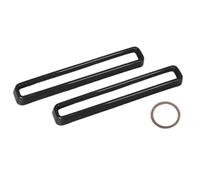 Grille Calandre Avant Lot De 2 Inserts Calandre Avant Pour Dodge Pour Challenger 2015, 2016, 2017, 2018, 2019, 2020, 2021 Et 2022(Le noir)