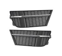 Grille Calandre Avant Paire De Calandres Phares Antibrouillard Avant Pour A3 Pour Sport S3 2016-2020 Coque En Nid D'abeille Couvercle Pare-Chocs(Chrome)